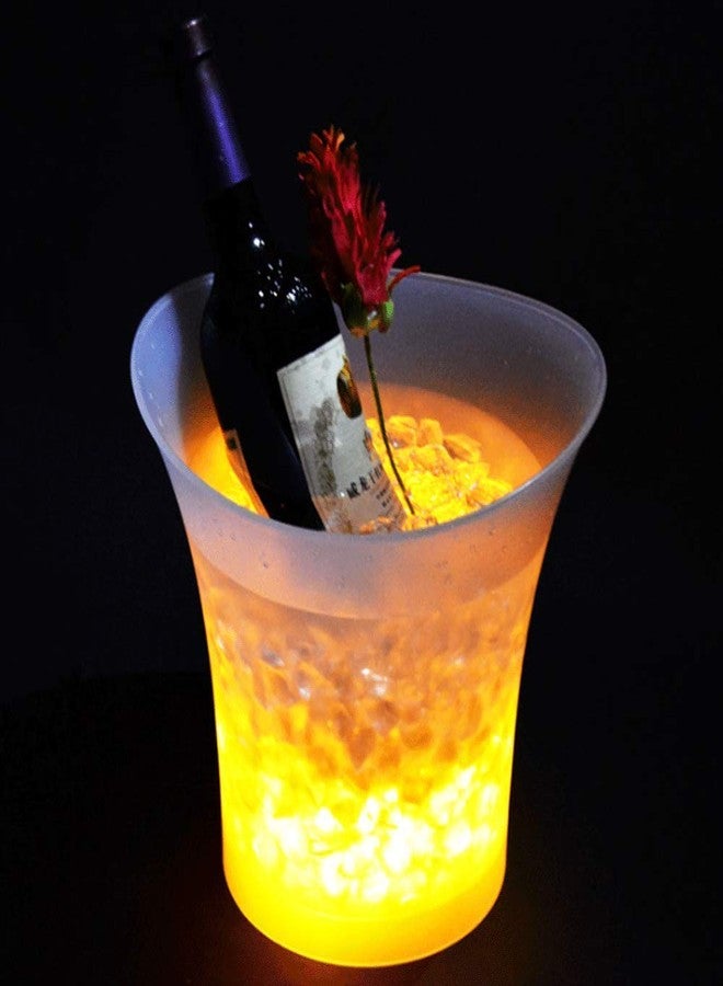 Arkit 5L LED Ice Bucket, Waterproof Plastic LED Ice Cubes Liquid Sensor Water Activated Reusable Glowing, Best for Party Wedding Decoration Gift - Image 2